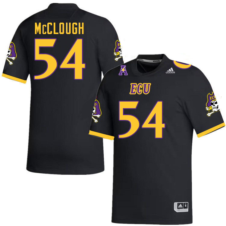 #54 Dru McClough East Carolina Pirates College Football Jersey Stitched-Black
